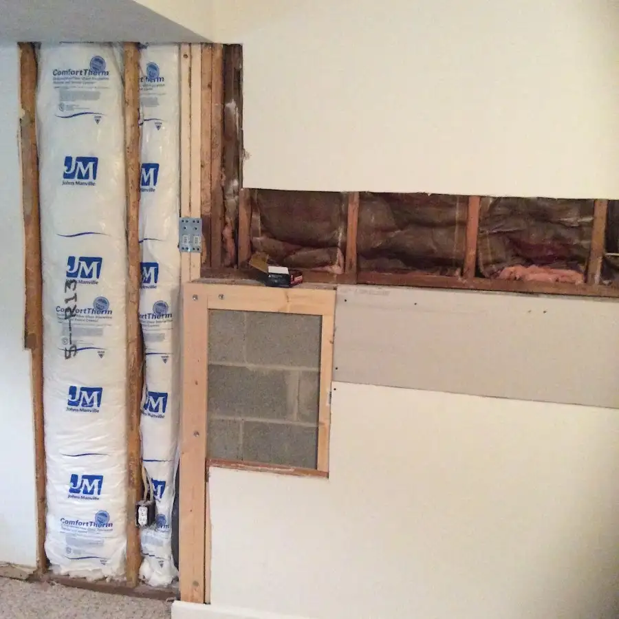 Wall insulation replacement during Odor Removal & Deodorization in Booneville